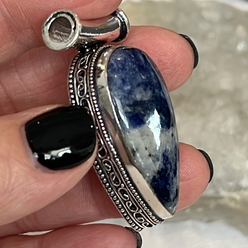 #580 Sodalite Handcrafted Pendant NWOT - Picture 13 of 17